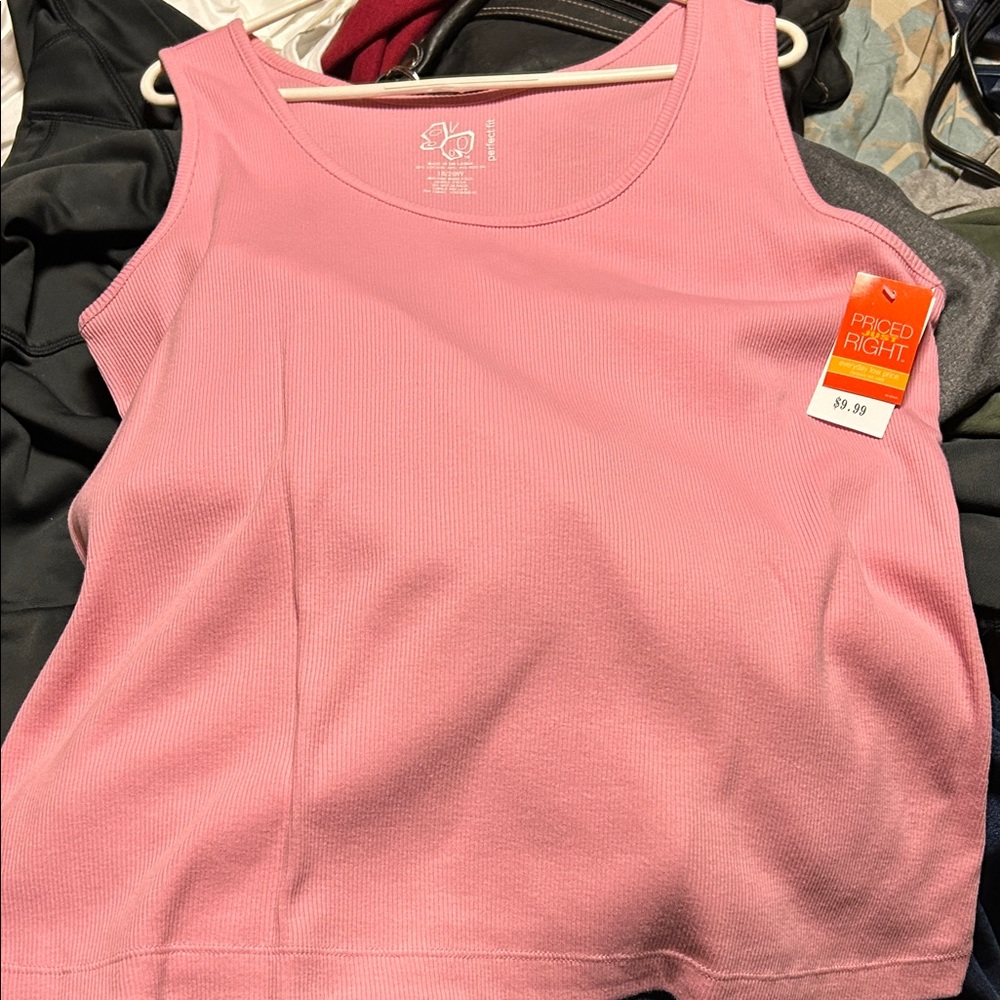 Fashion Bug Pink Tank Top